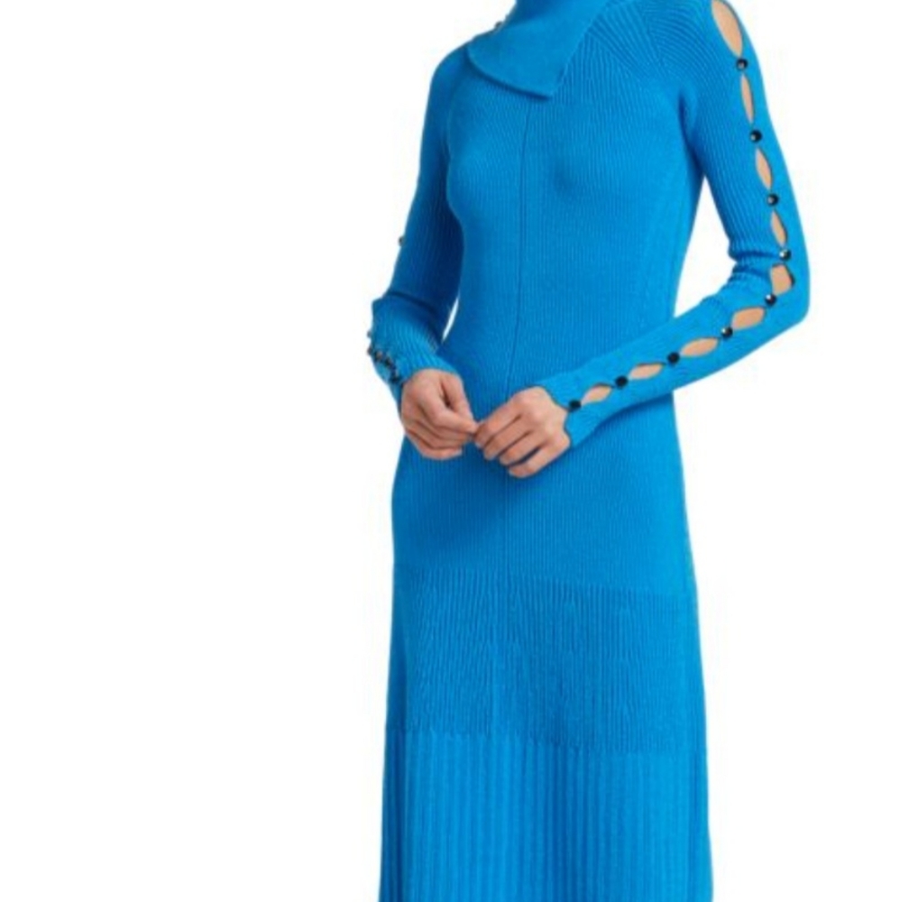 PROENZA SCHOULER Rib Knit Midi Dress size XL